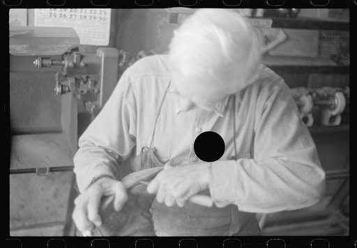 Untitled photo, possibly related to: Shoemaker in Plain City, Ohio