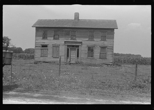 Untitled photo, possibly related to: Detail of abandoned house, central Ohio