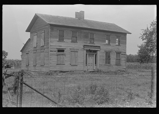 Untitled photo, possibly related to: Detail of abandoned house, central Ohio