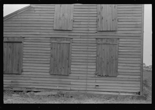 Detail of abandoned house, central Ohio