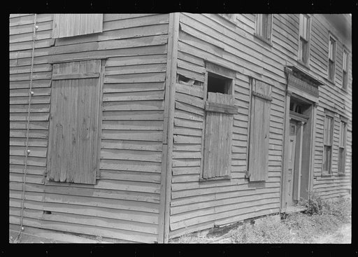Untitled photo, possibly related to: Detail of abandoned house, central Ohio