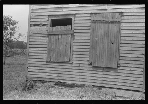 Untitled photo, possibly related to: Detail of abandoned house, central Ohio