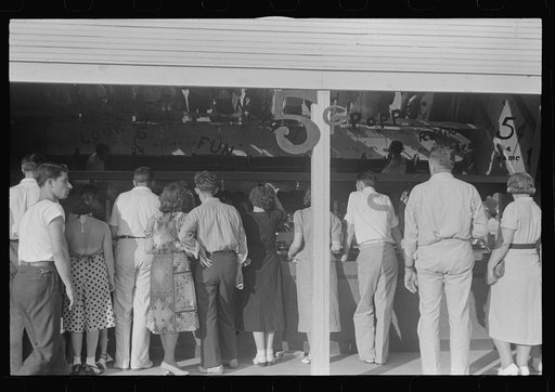 Scene at Buckeye Lake Amusement Park, near Columbus, Ohio (see general caption)