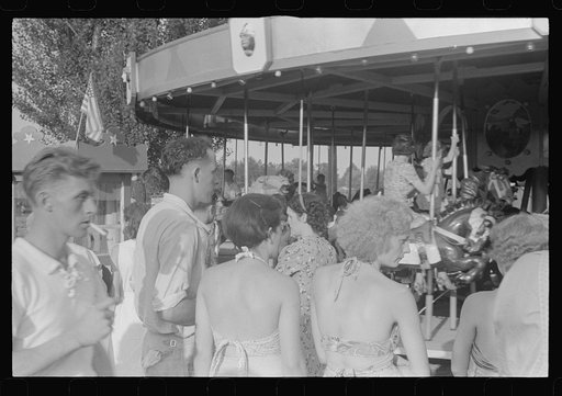 Untitled photo, possibly related to: Scene at Buckeye Lake Amusement Park, near Columbus, Ohio (see general caption)