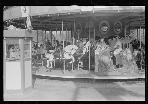 Untitled photo, possibly related to: Scene at Buckeye Lake Amusement Park, near Columbus, Ohio (see general caption)