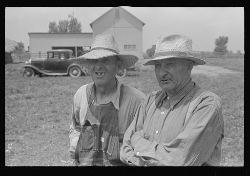 Members of threshing crew, central Ohio