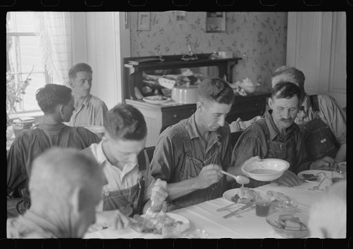 Dinner during wheat harvest time, central Ohio
