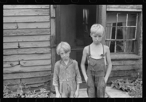 Untitled photo, possibly related to: Family on relief near Urbana, Ohio