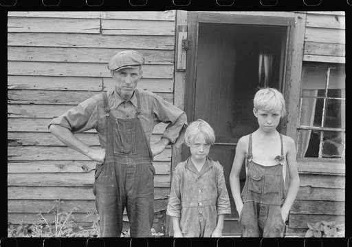 Family on relief near Urbana, Ohio