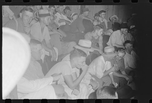 Untitled photo, possibly related to: Auction room at Pickaway Livestock Cooperative Association, central Ohio