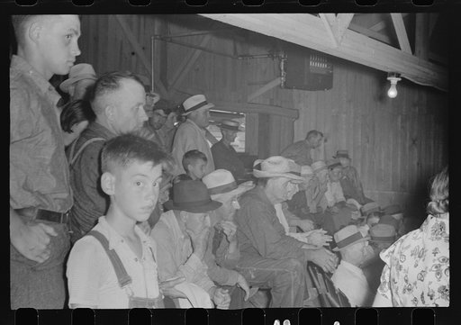 Auction room at Pickaway Livestock Cooperative Association, central Ohio