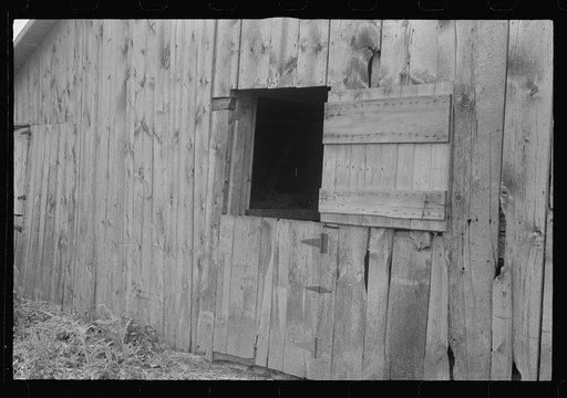 Barn door, central Ohio (see general caption)