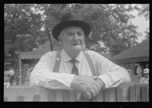 Spectator at county fair in central Ohio