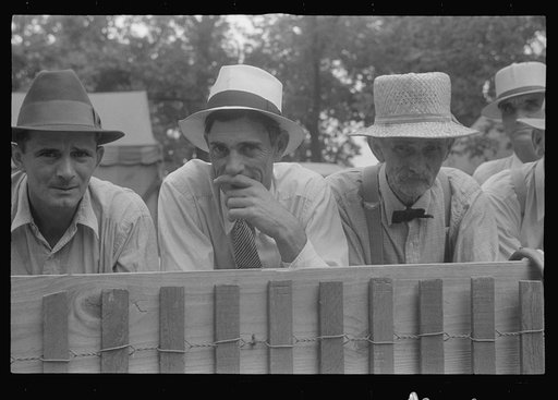 Spectators at county fair in central Ohio