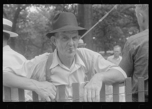 Spectators at county fair in central Ohio