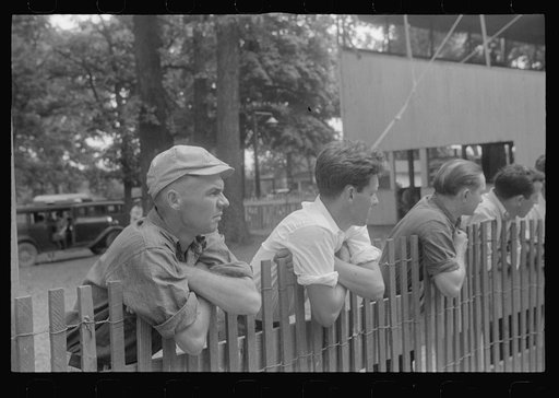 Spectators at county fair in central Ohio