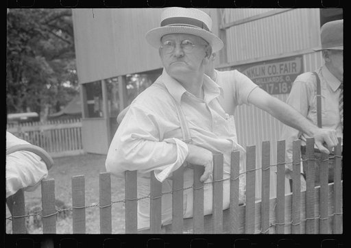 Spectators at county fair in central Ohio