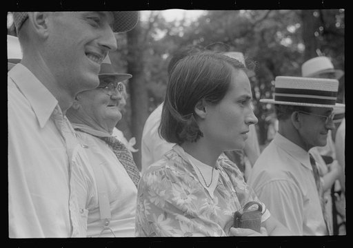 Spectators at county fair in central Ohio