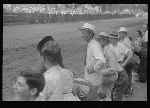 Spectators at county fair in central Ohio