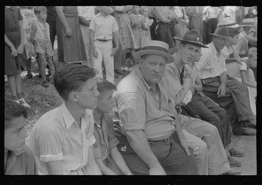 Spectators at county fair in central Ohio