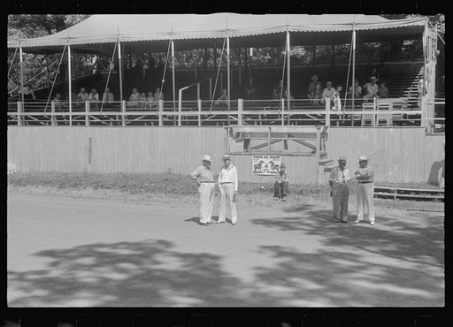 Grandstand at county fair in central Ohio