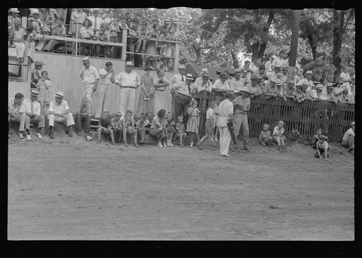 Spectators at county fair, central Ohio
