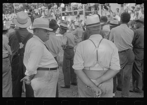 Spectators at county fair, central Ohio