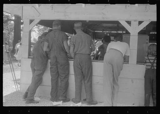 Refreshment stand at county fair, central Ohio