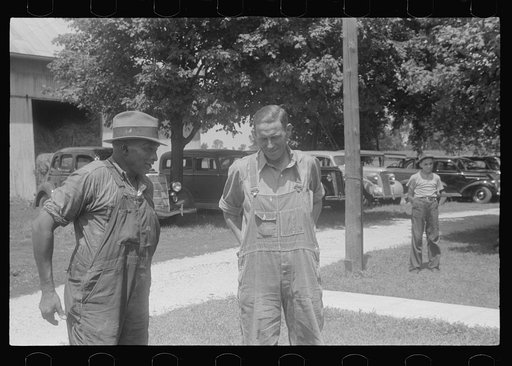 Untitled photo, possibly related to: Waiting for public auction to begin, central Ohio