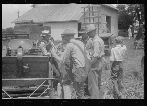 Farmers at public auction in central Ohio