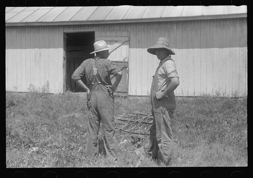 Farmers at public auction, central Ohio