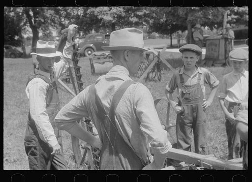 Untitled photo, possibly related to: Farmers at public auction, central Ohio