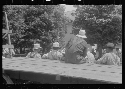 Farmers at public auction, central Ohio