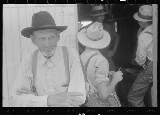 Untitled photo, possibly related to: Farmers at public auction, central Ohio