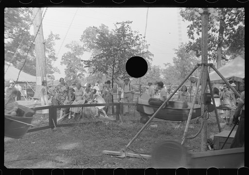 Untitled photo, possibly related to: Farmpeople at county fair in central Ohio
