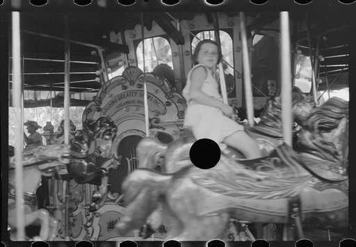 Untitled photo, possibly related to: Spectators at county fair, central Ohio