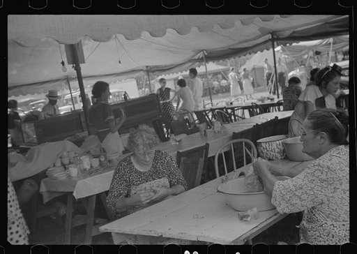 Refreshment stand at county fair, central Ohio