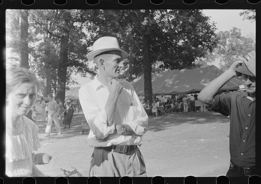 Untitled photo, possibly related to: Farmpeople at fair in central Ohio