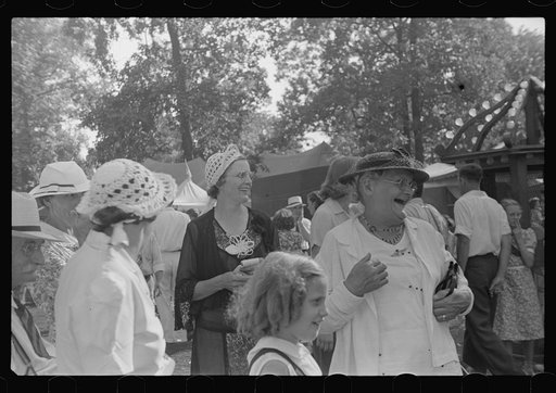 Untitled photo, possibly related to: Farmpeople at fair in central Ohio