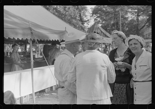 Untitled photo, possibly related to: Farmpeople at fair in central Ohio