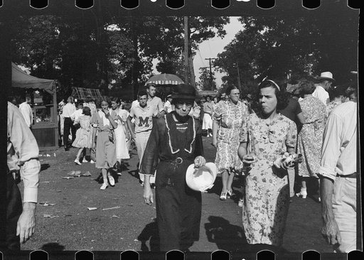 Untitled photo, possibly related to: Farmpeople at fair in central Ohio