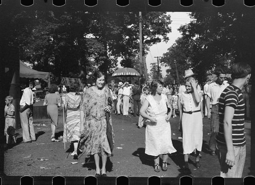 Untitled photo, possibly related to: Farmpeople at fair in central Ohio