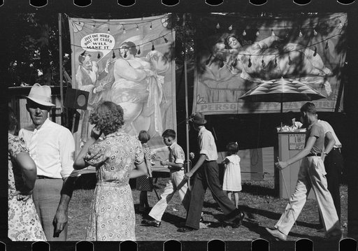 Sideshow, county fair, central Ohio