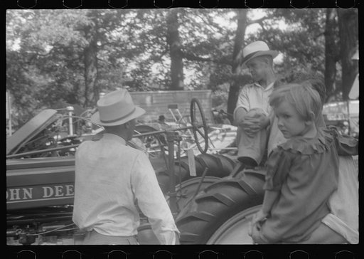 Untitled photo, possibly related to: Spectator at county fair, central Ohio