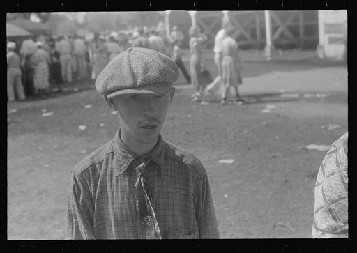 Spectator at county fair, central Ohio