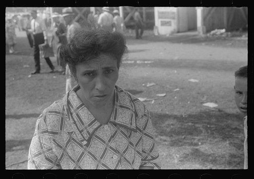 Spectator at county fair, central Ohio