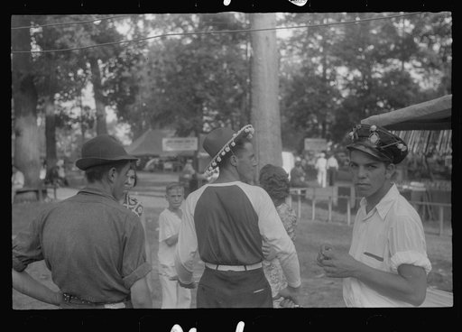 Spectators at county fair, central Ohio