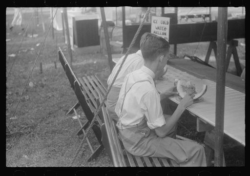 Untitled photo, possibly related to: Refreshments at county fair, central Ohio