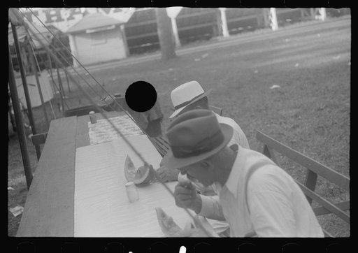 Untitled photo, possibly related to: Refreshments at county fair, central Ohio