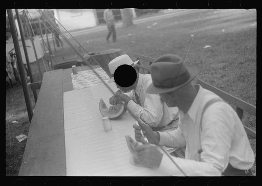 Untitled photo, possibly related to: Refreshments at county fair, central Ohio